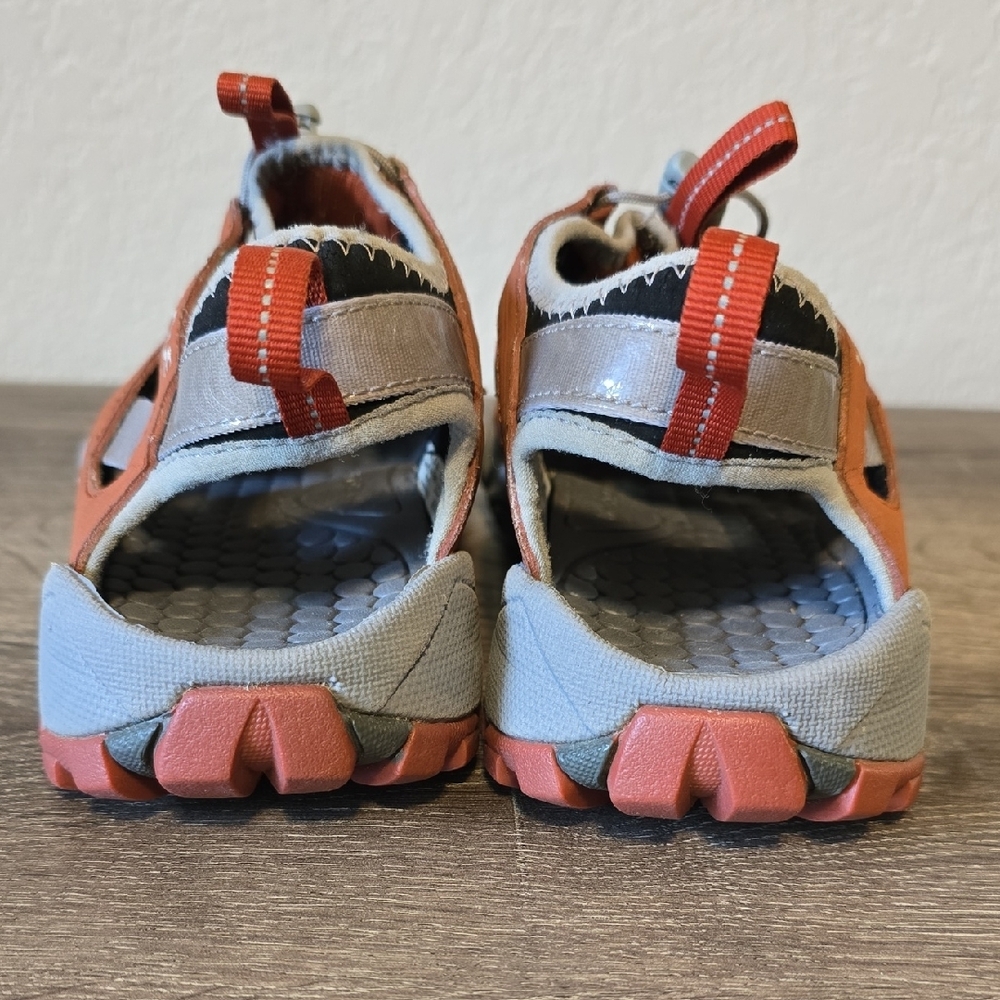 Vasque Women's Flux Sport Sandals - Burnt Orange Leather Bungee Lace Up - Picture 6 of 10